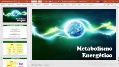 Slide Metabolismo Energético - Aula em PPTX